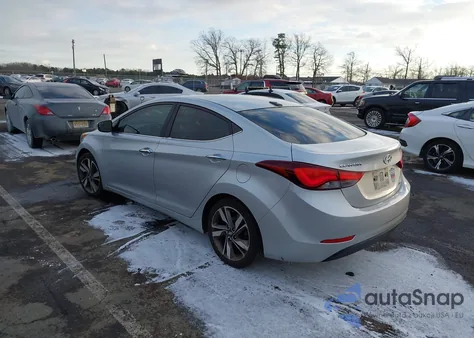 2014 Hyundai Elantra Limited из США, поврежденный, VIN 5NPDH4AE2EH475994